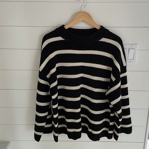 H&M oversized striped sweater